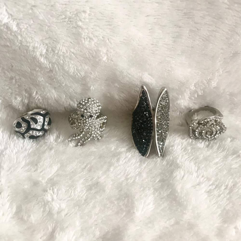 💥Adjustable Crystal Ring Bundle - Picture 2 of 4